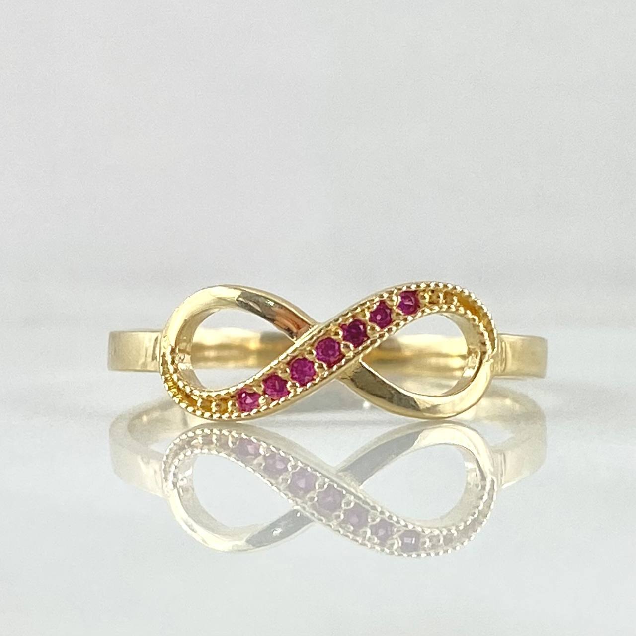 Partial Infinity Ring 1.6gr / Size 7 1/2 / 18K Gold -
