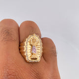 Anillo Divino Niño 14.4gr / T11 / Dos Oros Amarillo Blanco 18K $