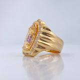 Anillo Divino Niño 14.4gr / T11 / Dos Oros Amarillo Blanco 18K $
