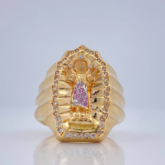 Anillo Divino Niño 14.4gr / T11 / Dos Oros Amarillo Blanco 18K $