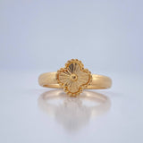 Anillo Anillo Trebol 2.1gr / T6 3/4 / Oro Amarillo 18K $