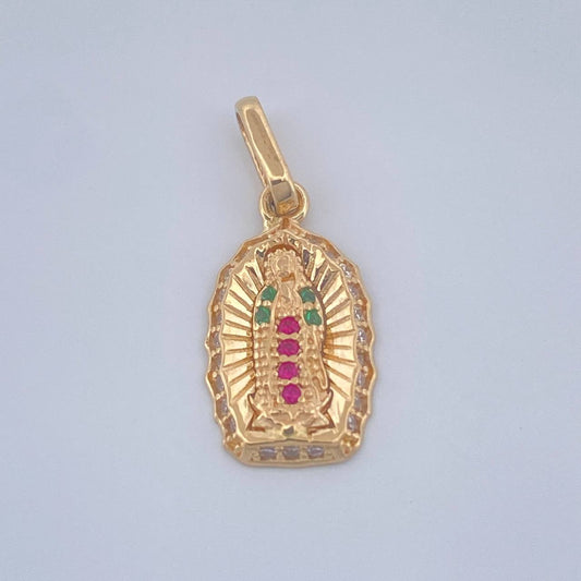 Dije Virgen De Guadalupe 1.15gr / 3/4 in / Oro Amarillo 18K $