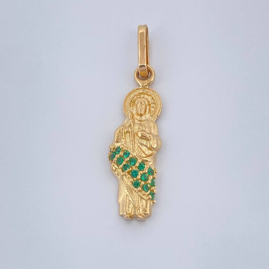 Dije San Judas Tadeo 1.25gr / 1 in / Oro Amarillo 18K $