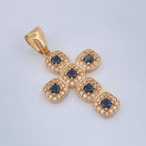 Dije Cruz Tupida 3.7gr / 1 1/2 in / Oro Amarillo 18K $