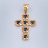 Dije Cruz Tupida 3.7gr / 1 1/2 in / Oro Amarillo 18K $
