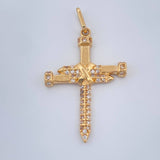 Dije Cruz Clavo 2.3gr / 1 1/4 in / Oro Amarillo 18K $