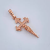 Dije Cruz Cristo 1.6gr / 1 1/4 in / Oro Rosa 18K $