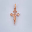 Dije Cruz Cristo 1.6gr / 1 1/4 in / Oro Rosa 18K $