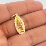 Dije Virgen De Guadalupe 2.8gr / 1 1/4 in / Oro Amarillo 18K $