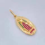 Dije Virgen De Guadalupe 2.8gr / 1 1/4 in / Oro Amarillo 18K $