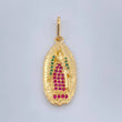 Dije Virgen De Guadalupe 2.8gr / 1 1/4 in / Oro Amarillo 18K $