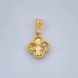 Dije Trebol Dorado 1.3gr / 3/4 in / Oro Amarillo Nac.Esp. 18K $