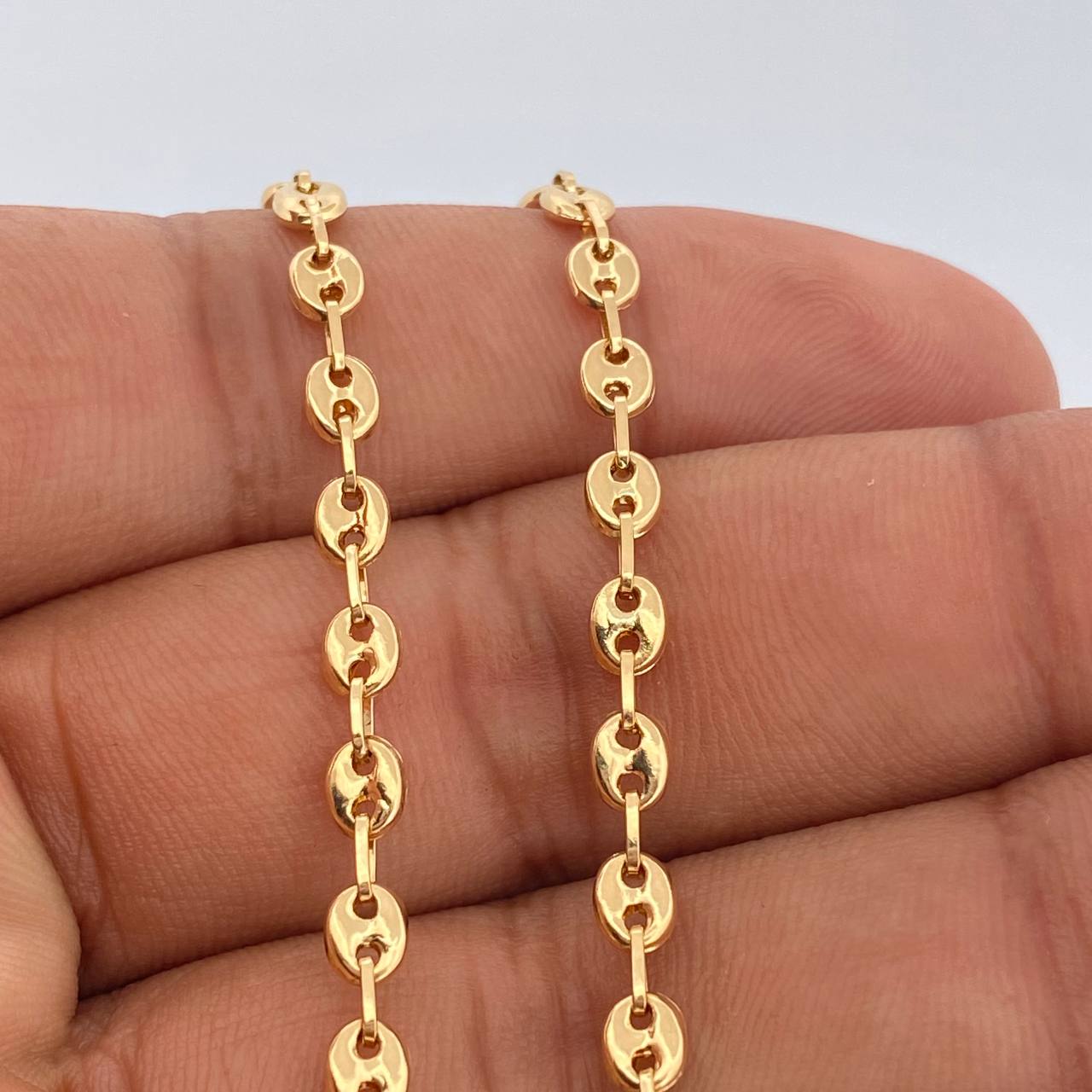 Cadena GC 6.35gr / 20 1/4 in / 4mm Oro Amarillo 18K $
