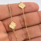 Cadena Trebol 4.6gr / 18 in / 1mm Oro Amarillo 18K $