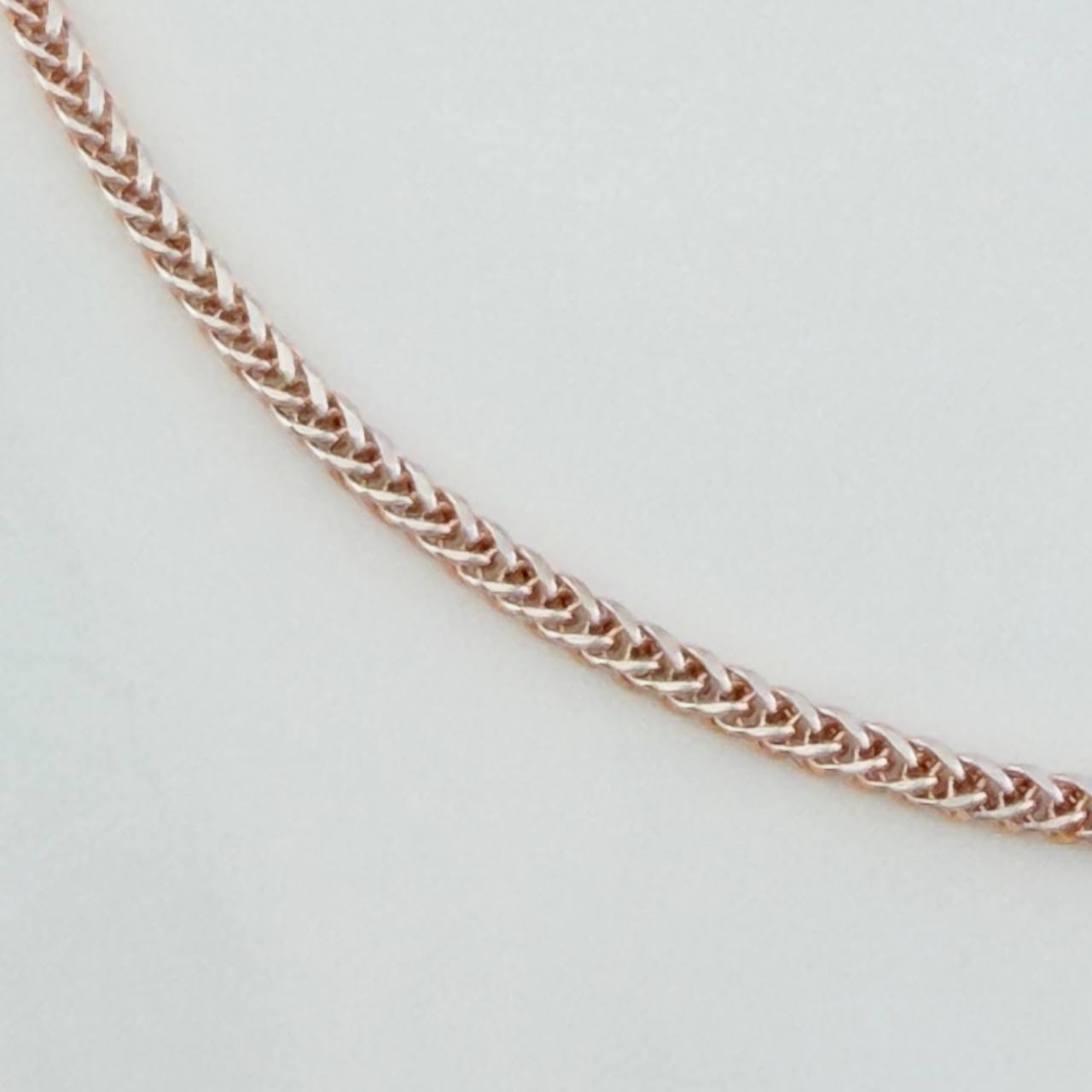 Pulso Franco 1.25gr / 7 1/2 in / 1.2mm Dos Oros Blanco Rosa +3 18K $