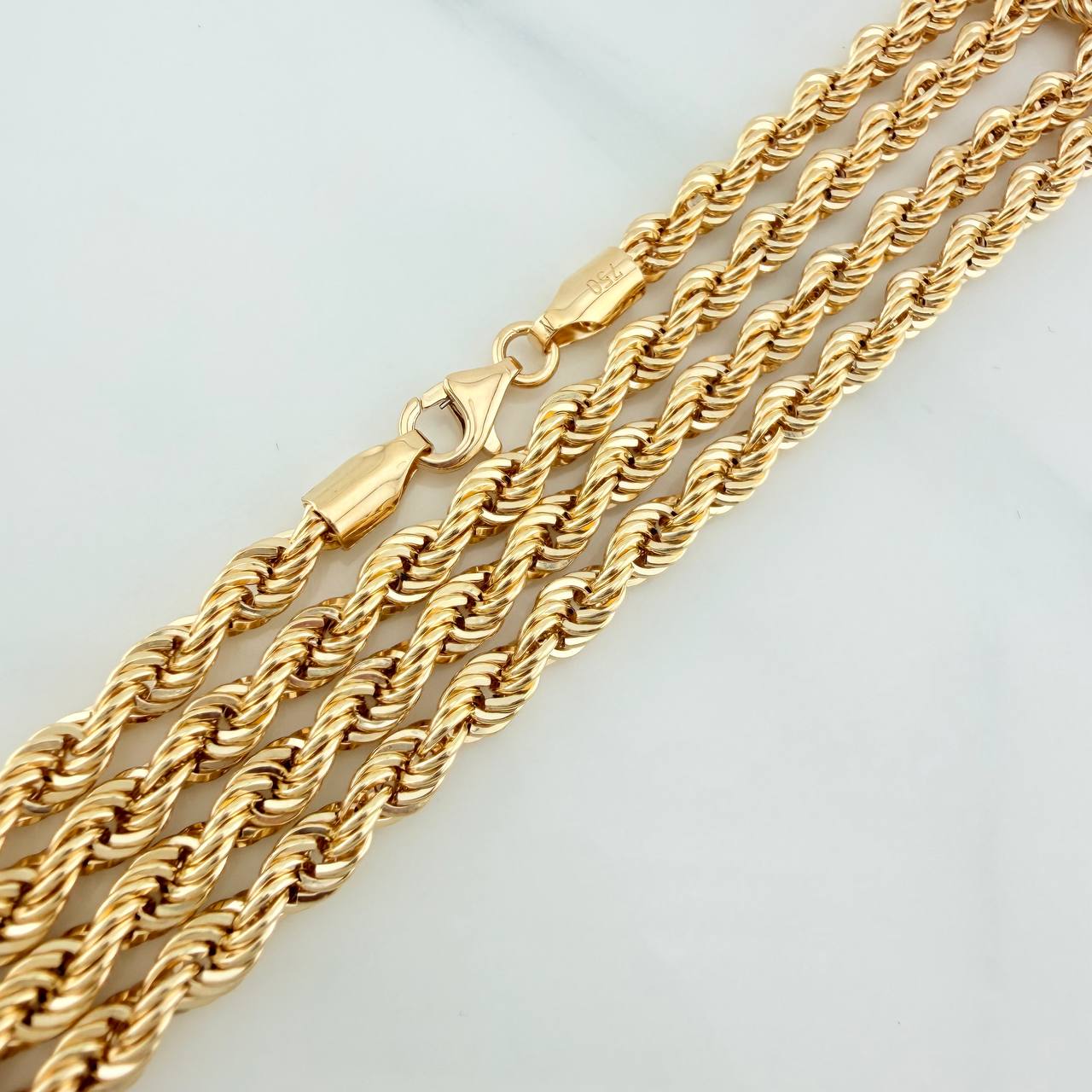 Cadena Lazo 8.45gr / 23 1/2 in / 3.25mm Oro Amarillo +3 18K $