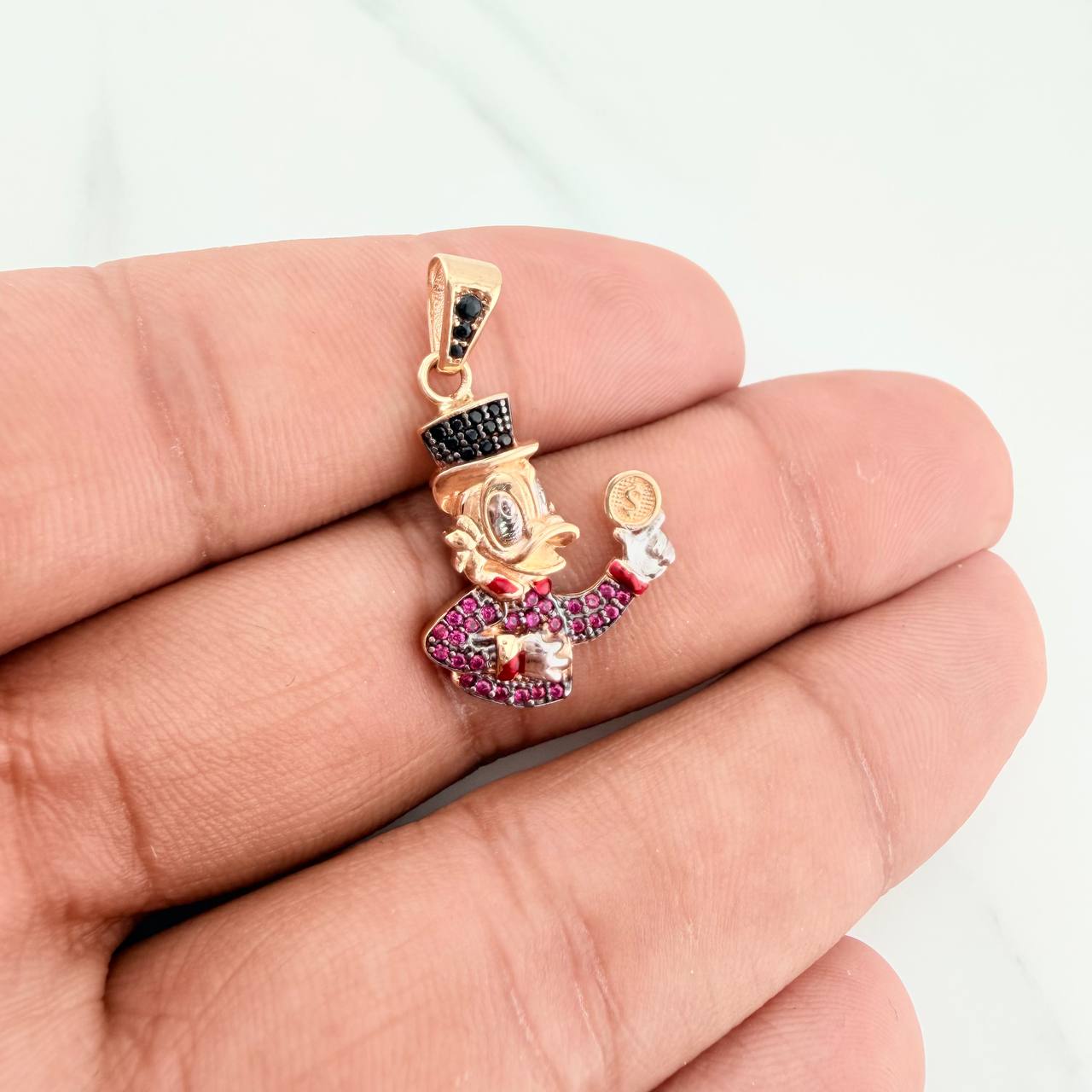 Dije Pato Inspirado 3.1gr / 1 1/4 in / Tres Oros 18K %