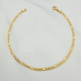 Pulso Figaro 1.2gr / 8 in / 2.55mm Oro Amarillo +1 18K $