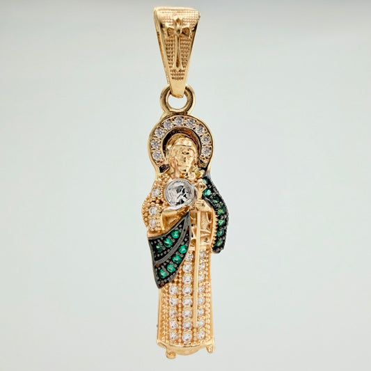 Dije San Judas Tadeo 2.9gr / 1 1/2 in / Tres Oros 18K %