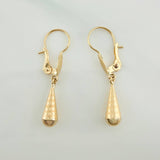 Candongas Lagrima 0.7gr / 1 in / Oro Amarillo 18K %