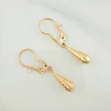 Candongas Lagrima 0.7gr / 1 in / Oro Amarillo 18K %