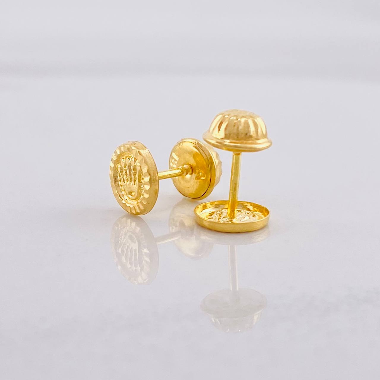 Topos Circulo Corona 0.5g / in / 6.2mm Oro Amarillo 18K