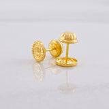 Topos Circulo Corona 0.5g / in / 6.2mm Oro Amarillo 18K