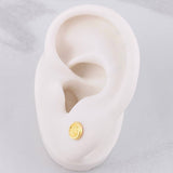 Topos Circulo Corona 0.5g / in / 6.2mm Oro Amarillo 18K