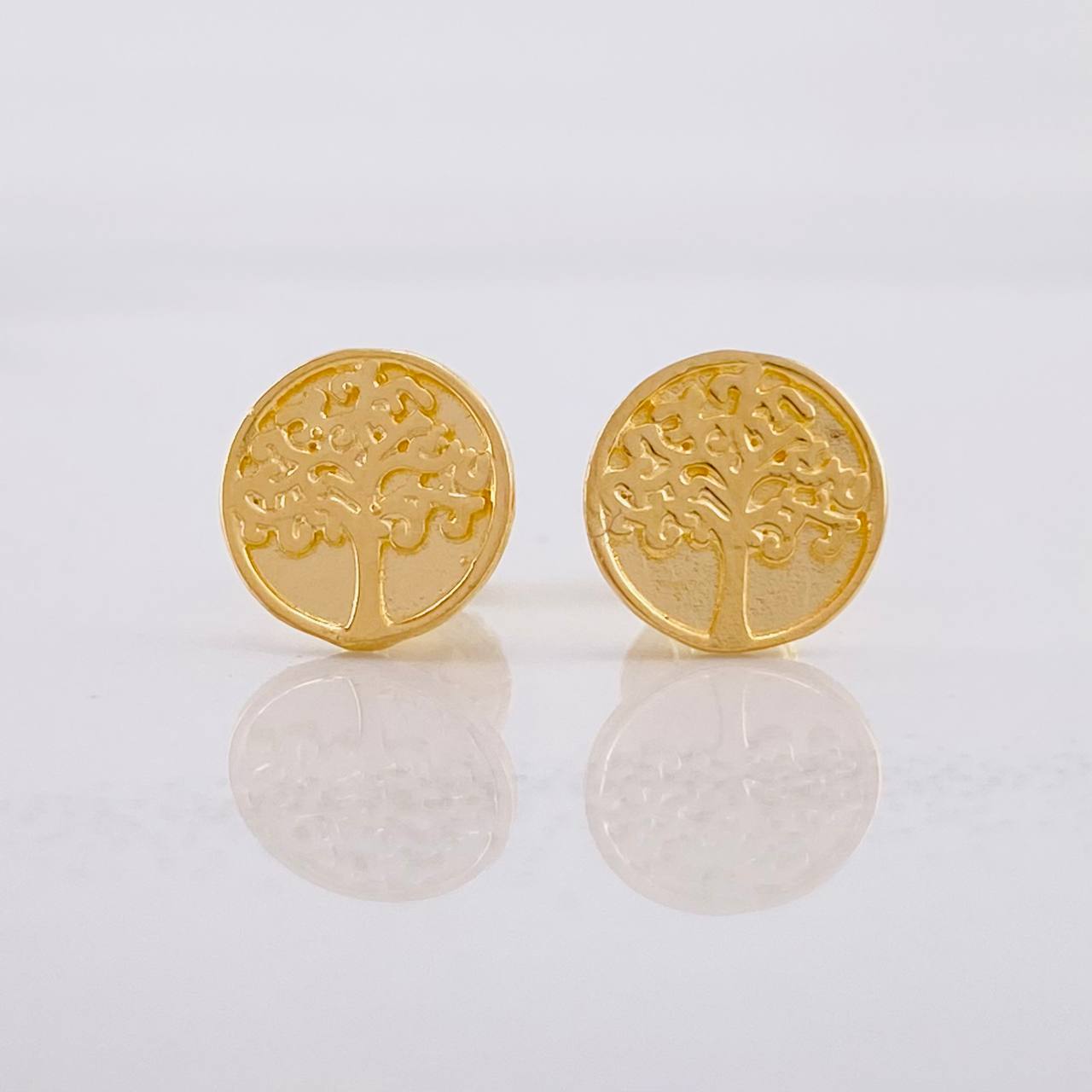 Topos Árbol de la Vida 1.3g / in / 8.4mm Oro Amarillo 18K