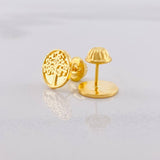 Topos Árbol de la Vida 1.45g / in / 8.5mm Oro Amarillo 18K