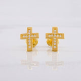 Topos Cruz 1.15g / in / 10.2mm Oro Amarillo 18K