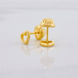 Topos Silueta Corazón 0.6g / in / 4.5mm Oro Amarillo 18K