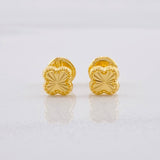 Topos Trébol Diamantado 0.45g / in / 5.3mm Oro Amarillo 18K