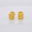 Topos Trébol Diamantado 0.45g / in / 5.3mm Oro Amarillo 18K
