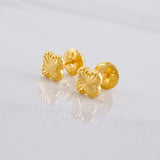 Topos Trébol Diamantado 0.45g / in / 5.3mm Oro Amarillo 18K