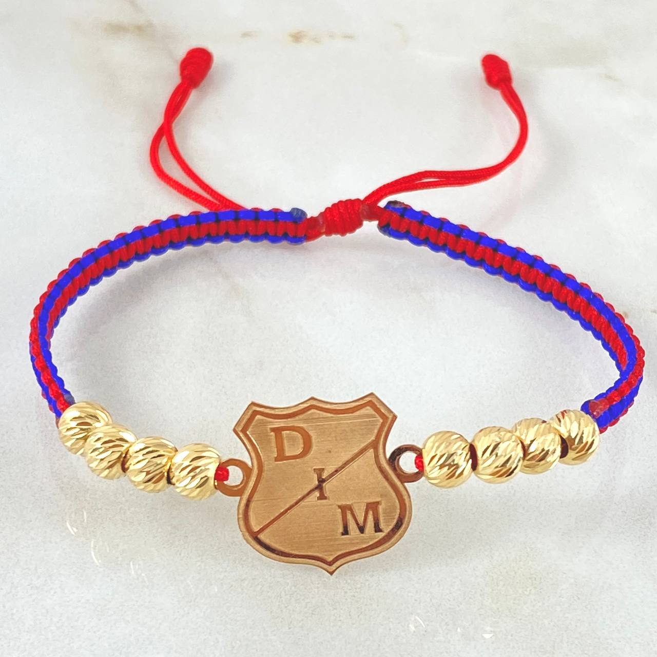 Independent Medellin Shield Charm Bracelet 2.1gr / 18K Gold *