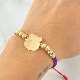 Independent Medellin Shield Charm Bracelet 2.1gr / 18K Gold *