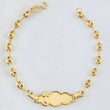 Pulso Bebé GC Placa Nube Divino Niño 1.8gr / 5 3/4 in / 3.6mm Oro Amarillo 18K*