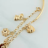Pulso Charms 5.85gr / 7 in / 3.2mm Oro Amarillo 18K %