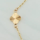 Clover Bracelet Classic Link 2.3gr / 7 1/2 in / 2.35mm 18K Yellow Gold %