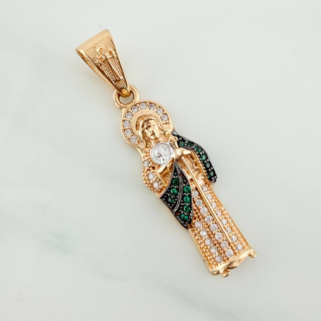 Dije San Judas Tadeo 2.9gr / 1 1/2 in / Tres Oros 18K %