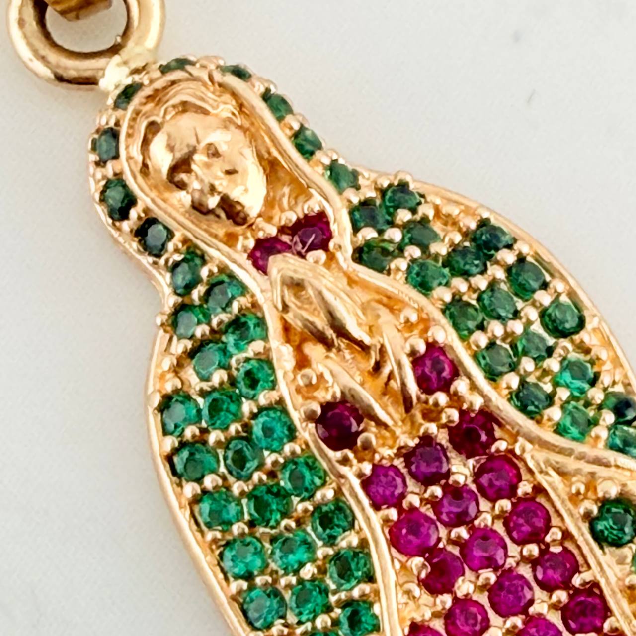 Dije Virgen de Guadalupe 4.3gr / 1 1/2 in / Oro Amarillo 18K %