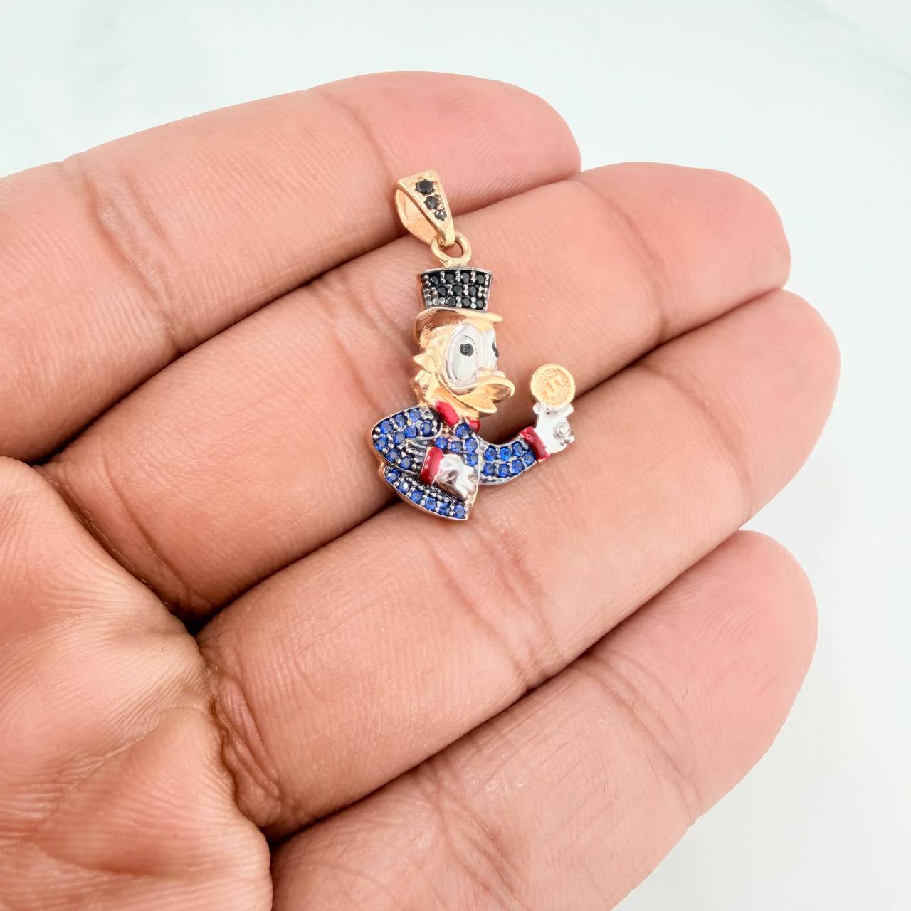 Dije Pato Inspirado 3.2gr / 1 1/4 in / Tres Oros 18K %