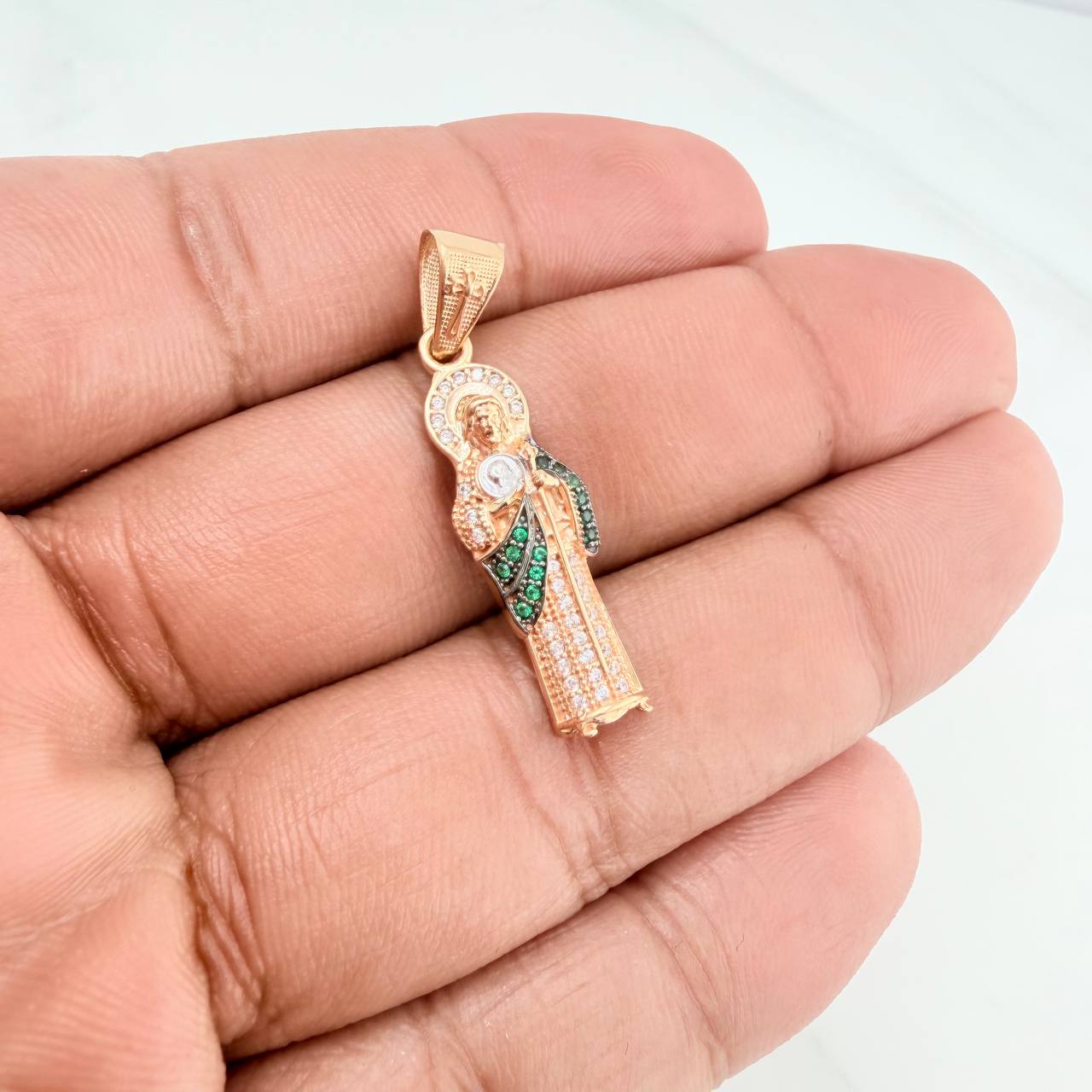 Dije San Judas Tadeo 2.9gr / 1 1/2 in / Tres Oros 18K %