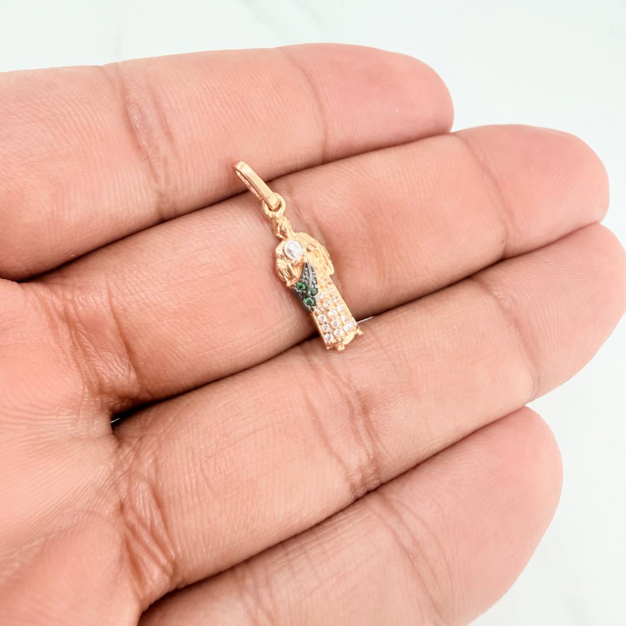 Dije San Judas Tadeo 1.2gr / 1 in / Tres Oros 18K %