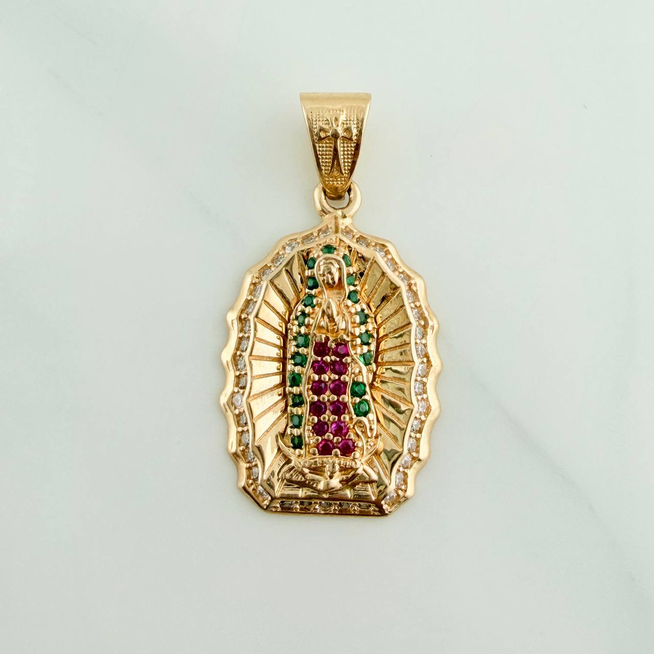 Dije Virgen de Guadalupe 3.15gr / 1 1/4 in / Oro Amarillo 18K %