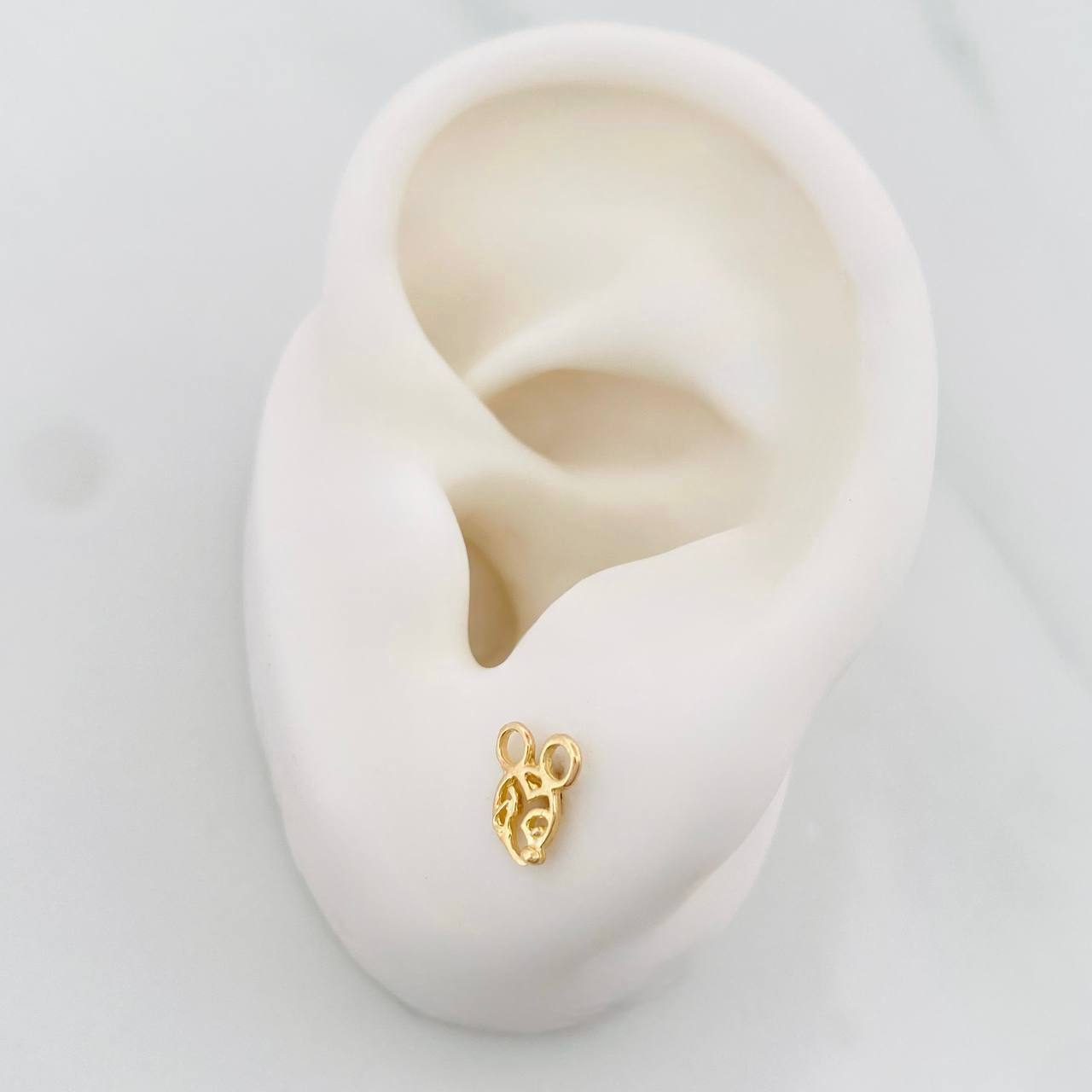 Topos Raton 0.75g / in / 4.6mm Oro Amarillo 18K