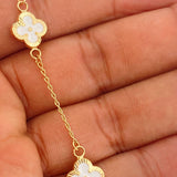 Pulso Trebol Espiga 3.55gr / 7 1/2 in / 1mm Oro Amarillo 18K %