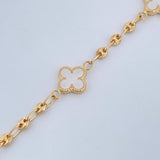 Pulso Trebol GC 4.25gr / 7 1/4 in / 2mm Oro Amarillo 18K %