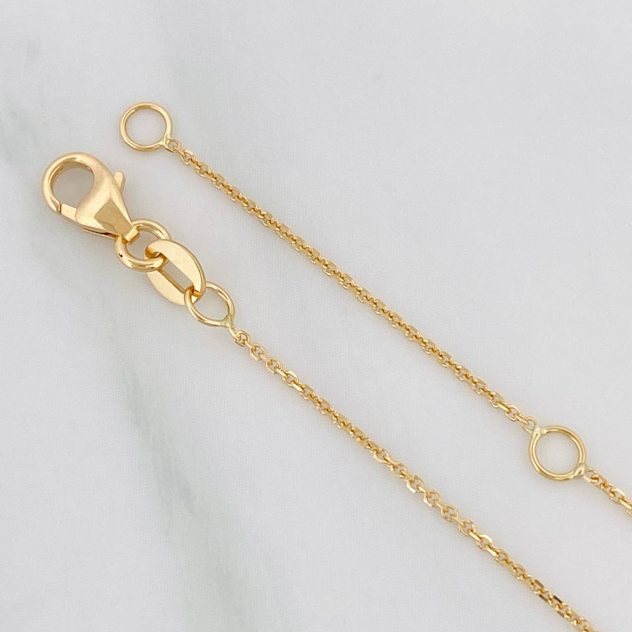 Classic Link Chain Zigzag 1.8g / 18 in / 0.7mm Yellow Gold 18K